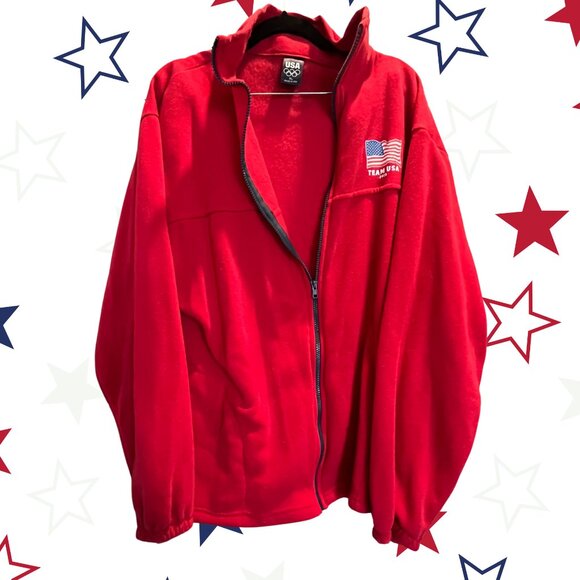 🧥 Team USA Fleece Jacket (XL) 🇺🇸 - Picture 1 of 5
